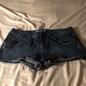 Cute jean roxy shorts size 9